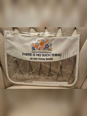 Book Lover zipper travel pouch NEW